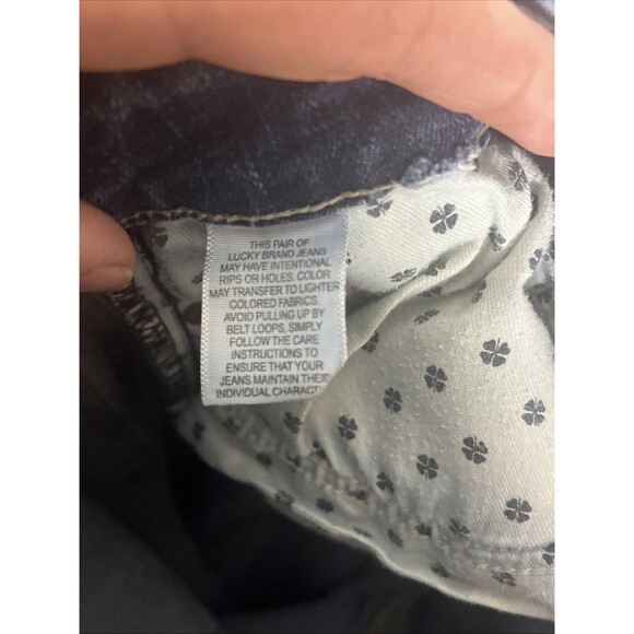 Lucky Brand Lolita Skinny Blue Wash Jeans Raw Hem Womens Size 6/28 - Picture 7 of 7